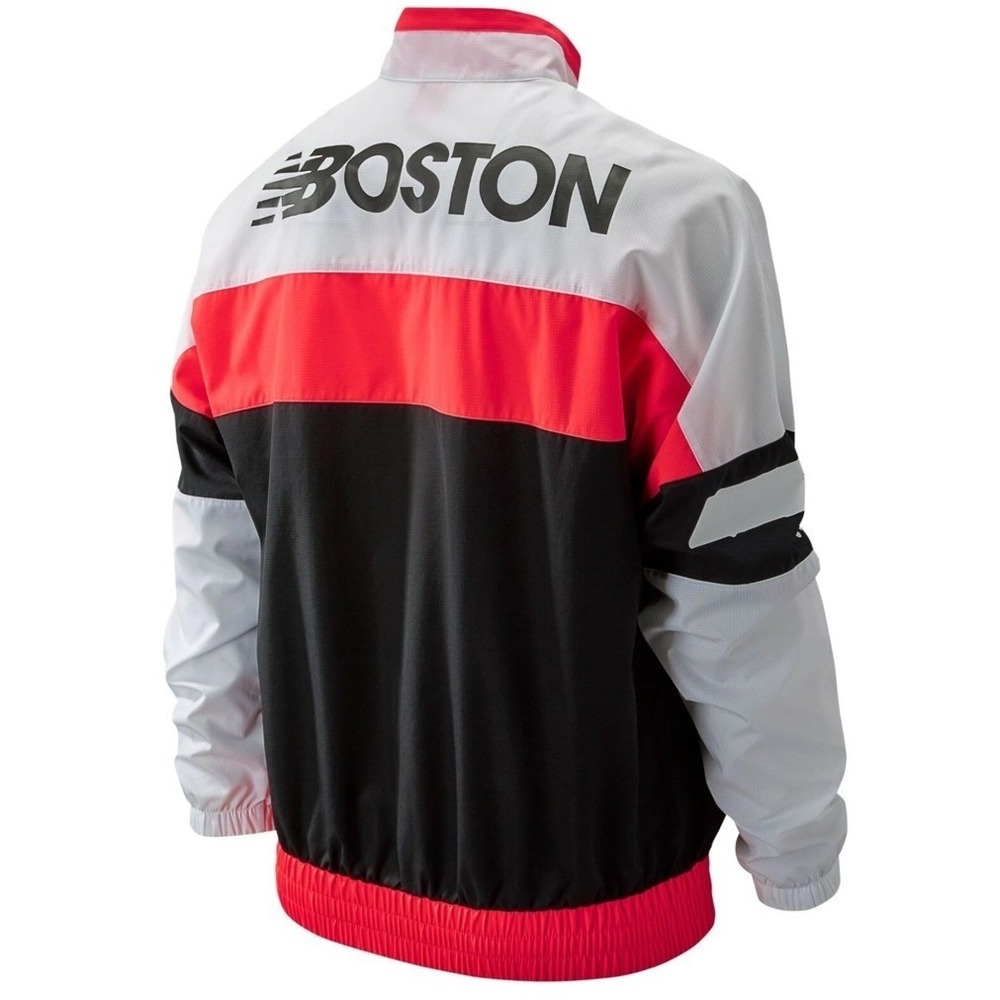 New Balance® Boston NB Athletics Windbreaker Pullover XS‎ Bright Cherry $110